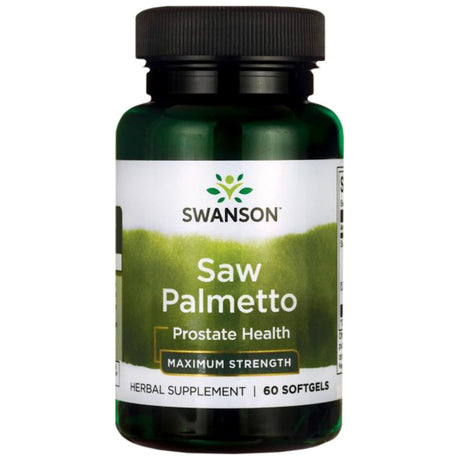 Saw Palmetto - Maximum Strength 320 mg 60 Gel capsules - Nutra Best Europe