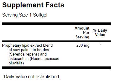 Saw Palmetto/Astaxanthin Prostate Complex 60 gél kapszula