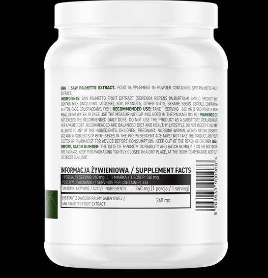 Saw Palmetto Extract Por 100 gramm