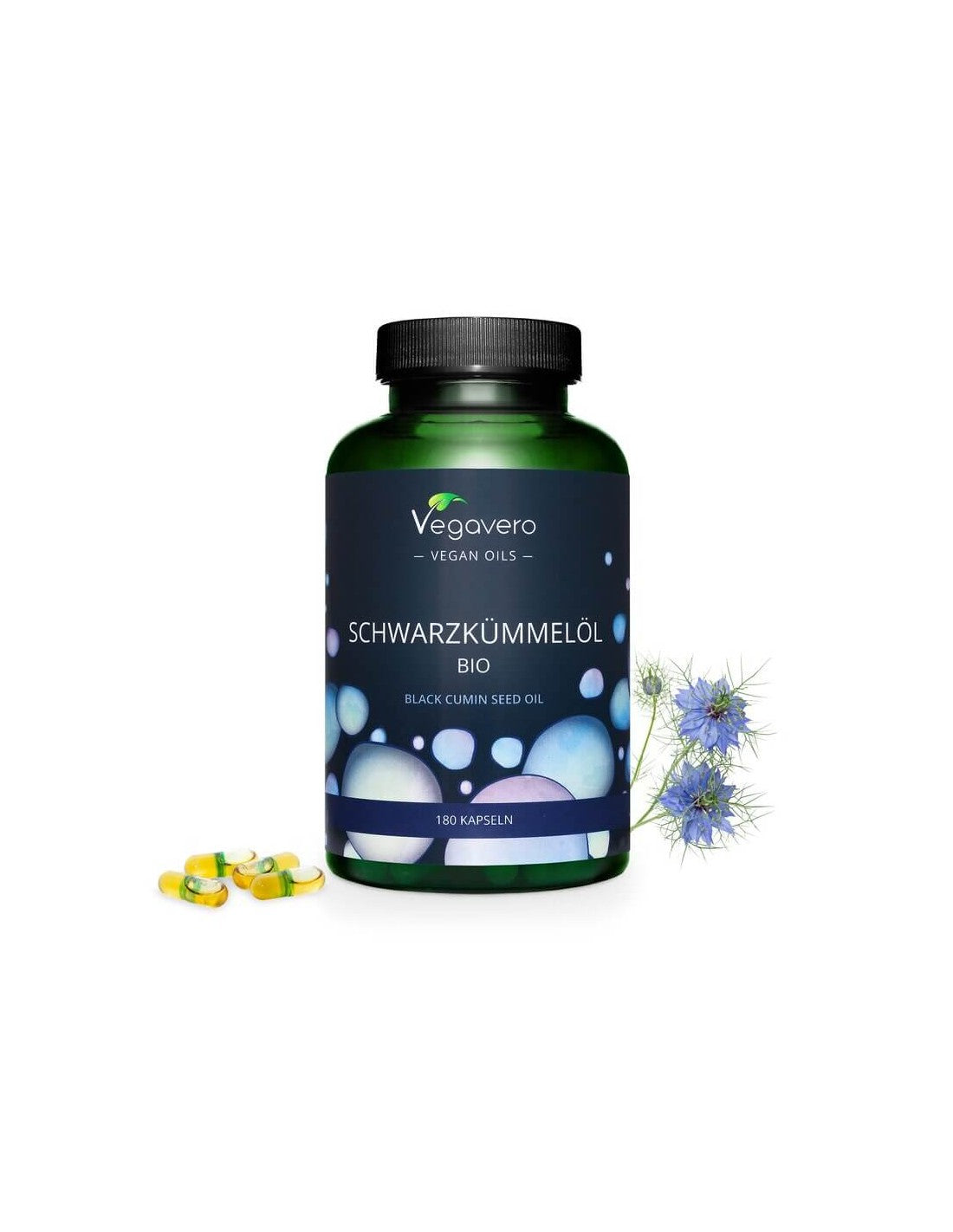Schwarzkümmelöl Bio/ Fekete kömény (bio magolaj), 180 kapszula, 100% vegán <tc>Vegavero</tc>