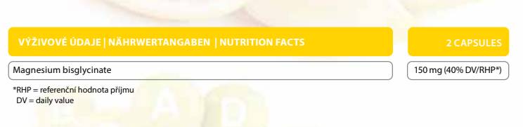 Magnesium Chelated Bisglycinate - 120 capsules - Nutra Best Europe