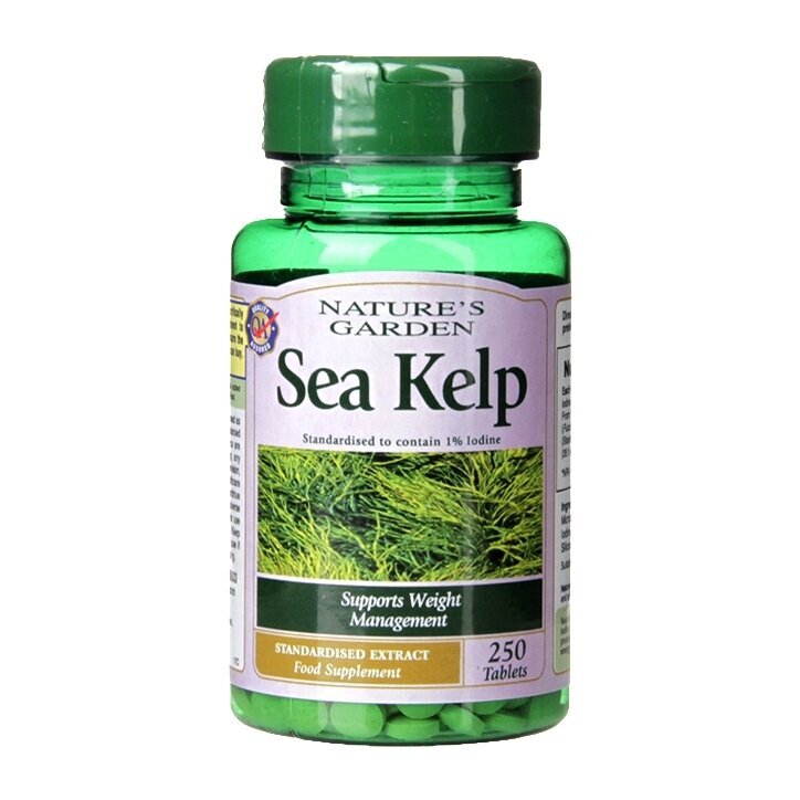 Sea Kelp (tengeri moszat) (tengeri moszat, jód 15 mg) 525 mg 250 tabletta HOLLAND & BARRETT
