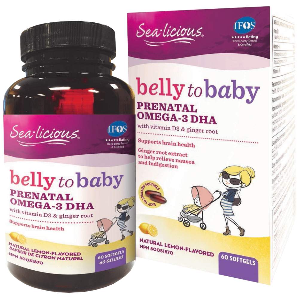 Sea Licious Omega 3 Belly To Baby DHA terhes nőknek 816 mg 60 gél kapszula