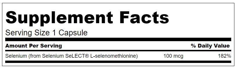 Szelén 100 mcg (L-szelenometionin) - 200 kapszula