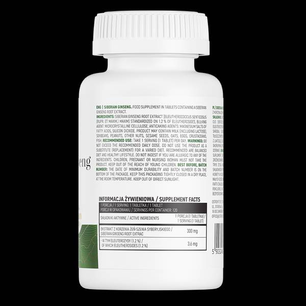 Szibériai ginzeng 300 mg 120 tabletta