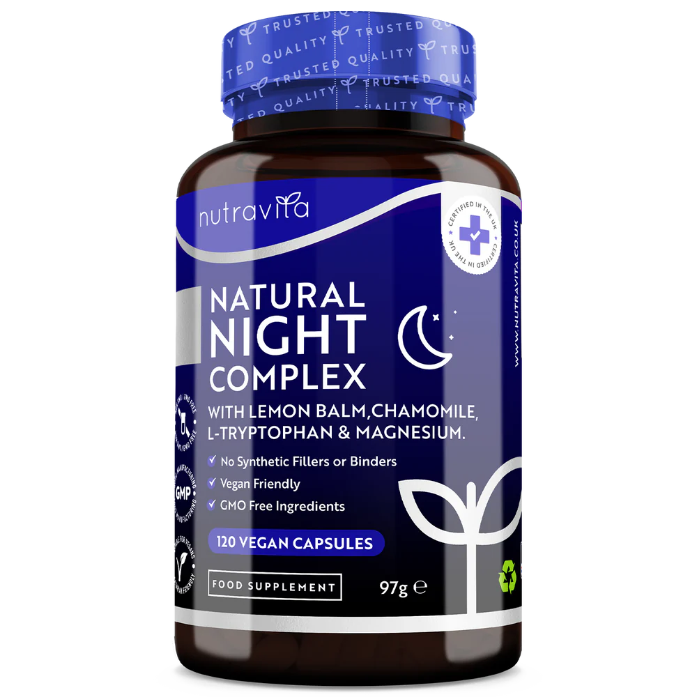 Natural Night Sleep Complex 120 Vcaps. Nutravita - Nutra Best Europe