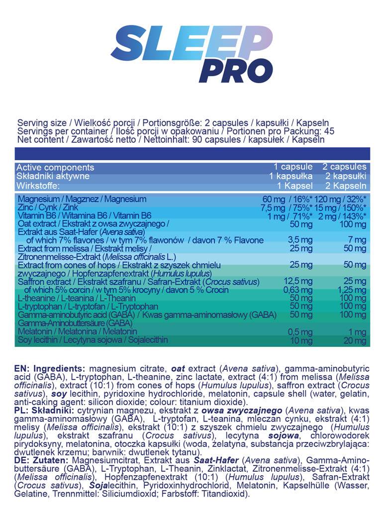 Sleep Pro - 90 kapszula