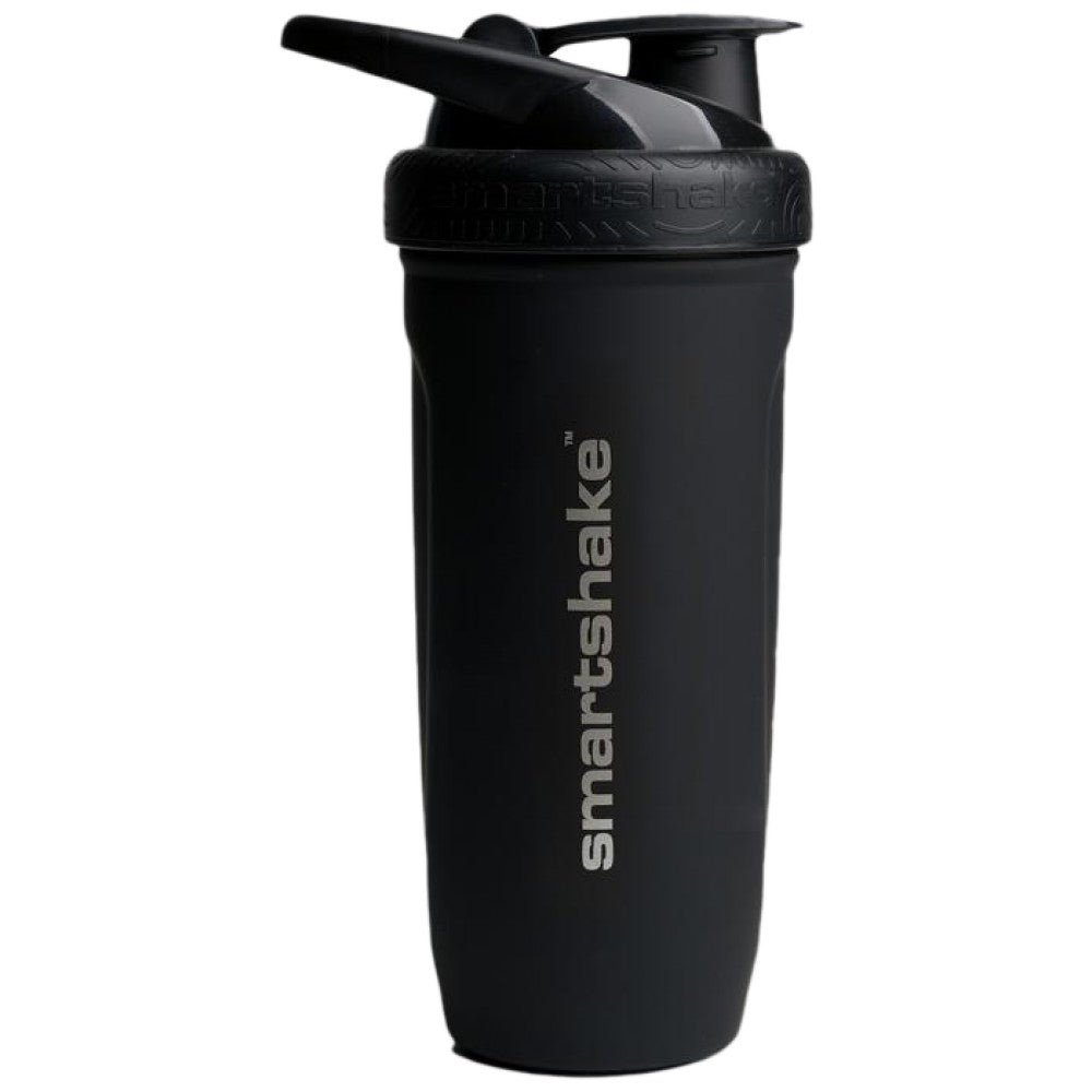 Intelligens erősítő rozsdamentes acél shaker | Fekete - 900 ml