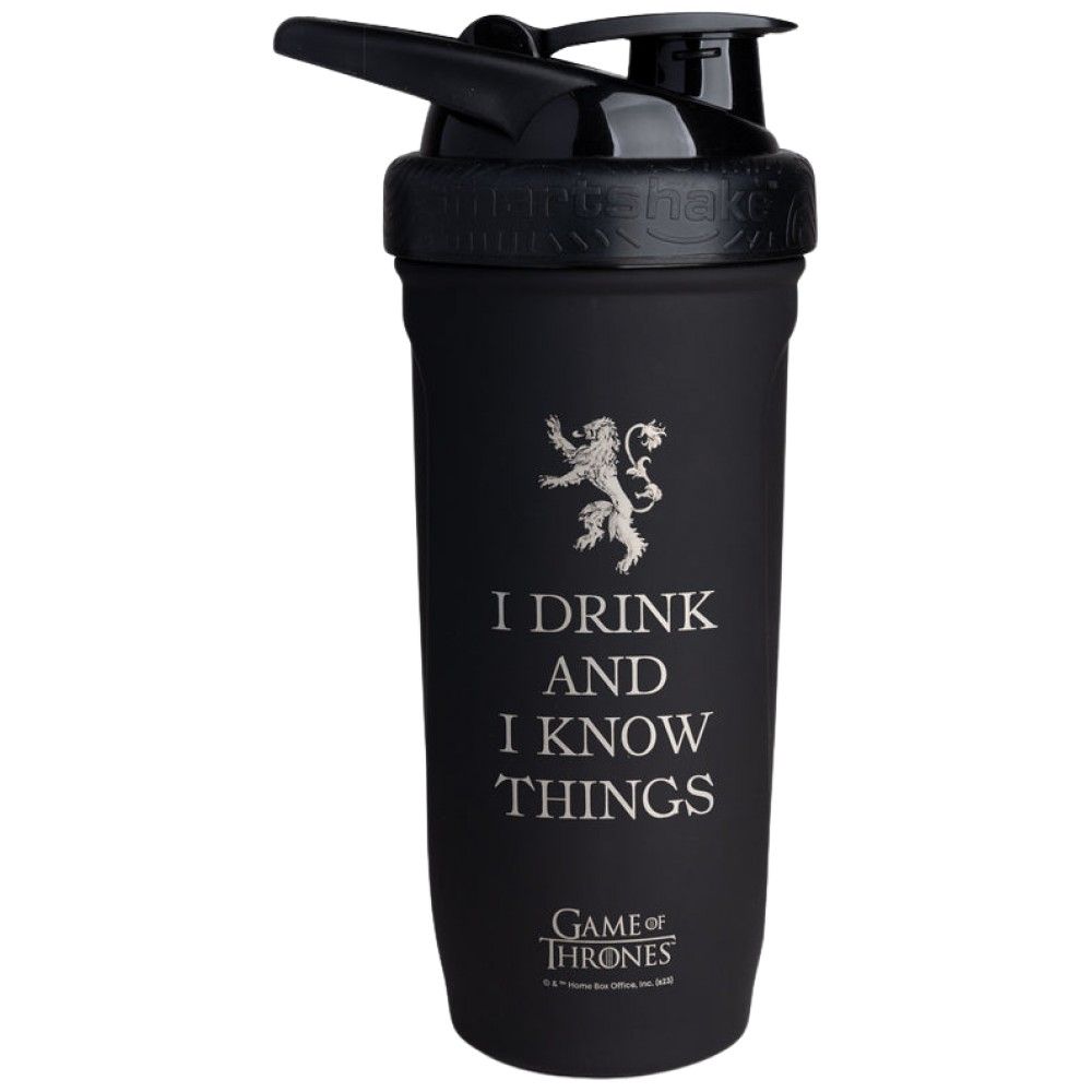 Smart Reinforce Stainless Steel Shaker | Game Of Thrones I Drink and I Know Things - 900 ml - Nutra Best Europe
