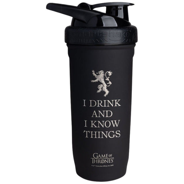 Smart Reinforce Stainless Steel Shaker | Game Of Thrones I Drink and I Know Things - 900 ml - Nutra Best Europe