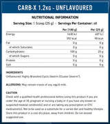 Carb-X | 100% Cyclic Dextrin Carbohydrates - 1200 grams - Nutra Best Europe