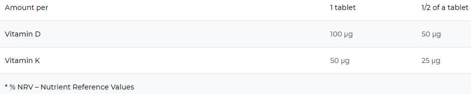 D3 + K2 [90 Tablets, 90 Doses] - Nutra Best Europe