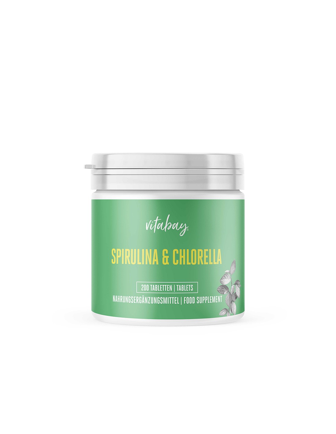 Spirulina & Chlorella kivonat - Spirulina és Chlorella, 200 tabletta <tc>Vitabay</tc>