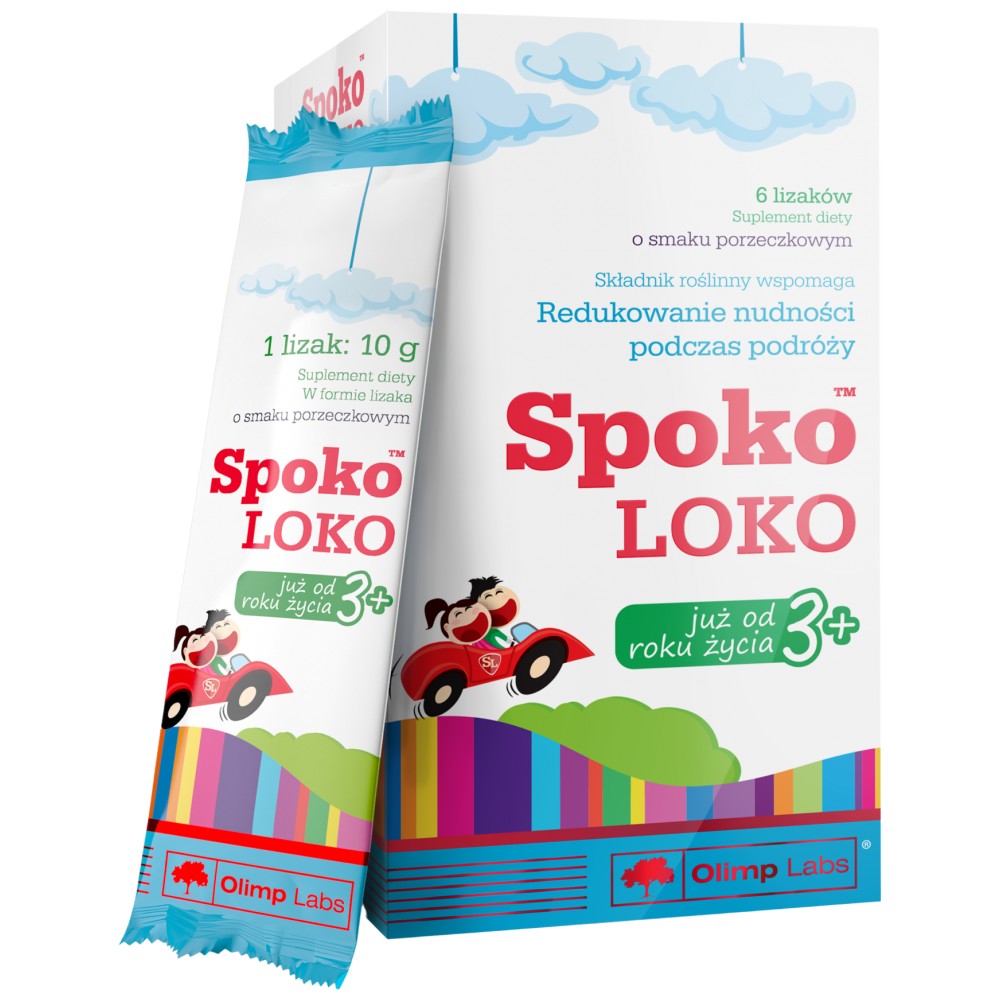 Spoko Loko Gyermek nyalókák 6 Nyalóka