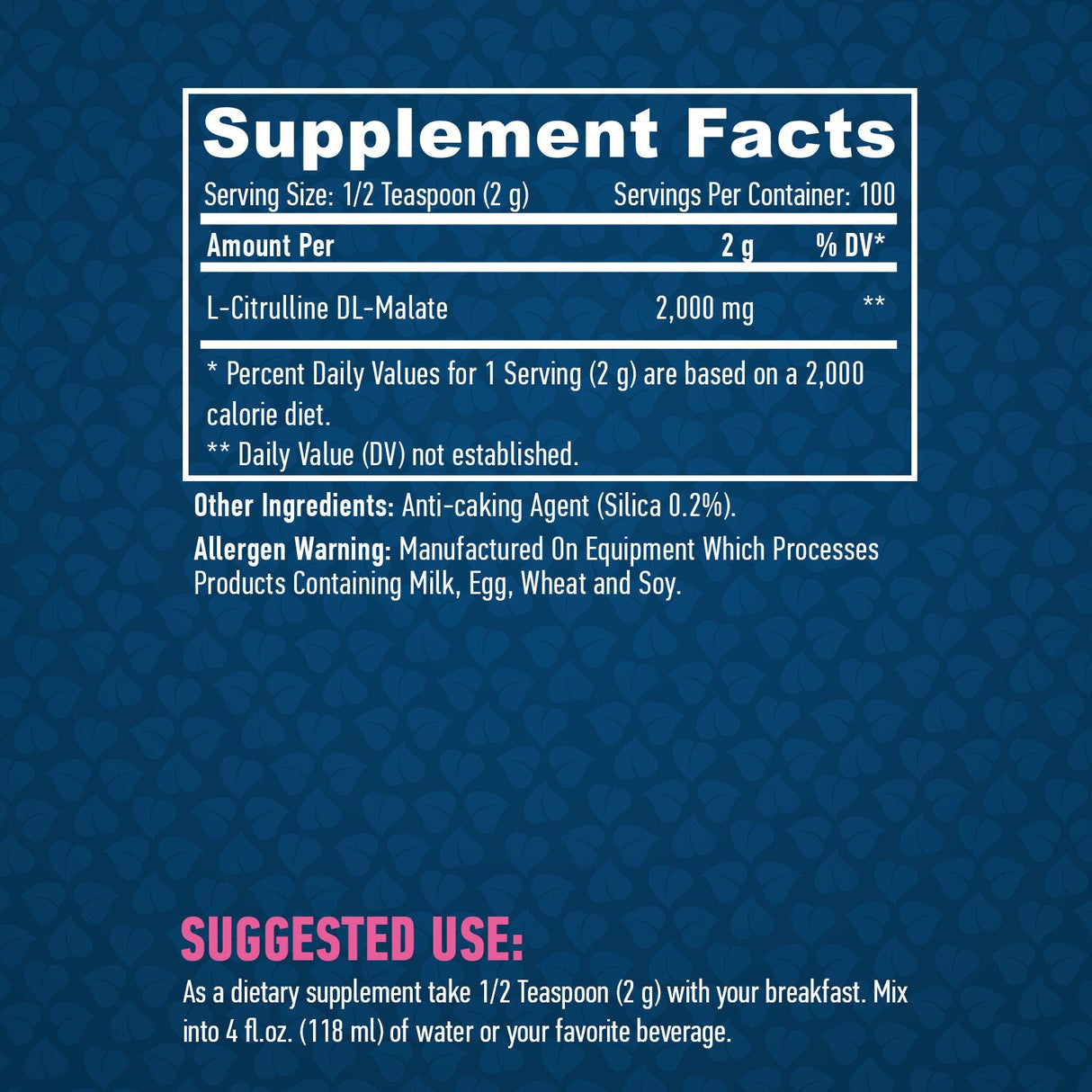 Sport Citrulline Malate 200g.