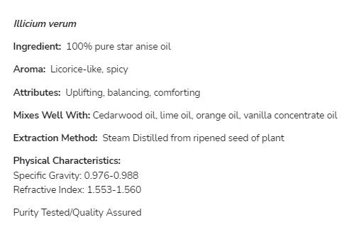 Csillagánizs olaj | 100% tiszta Illicium Verum - 30 ml