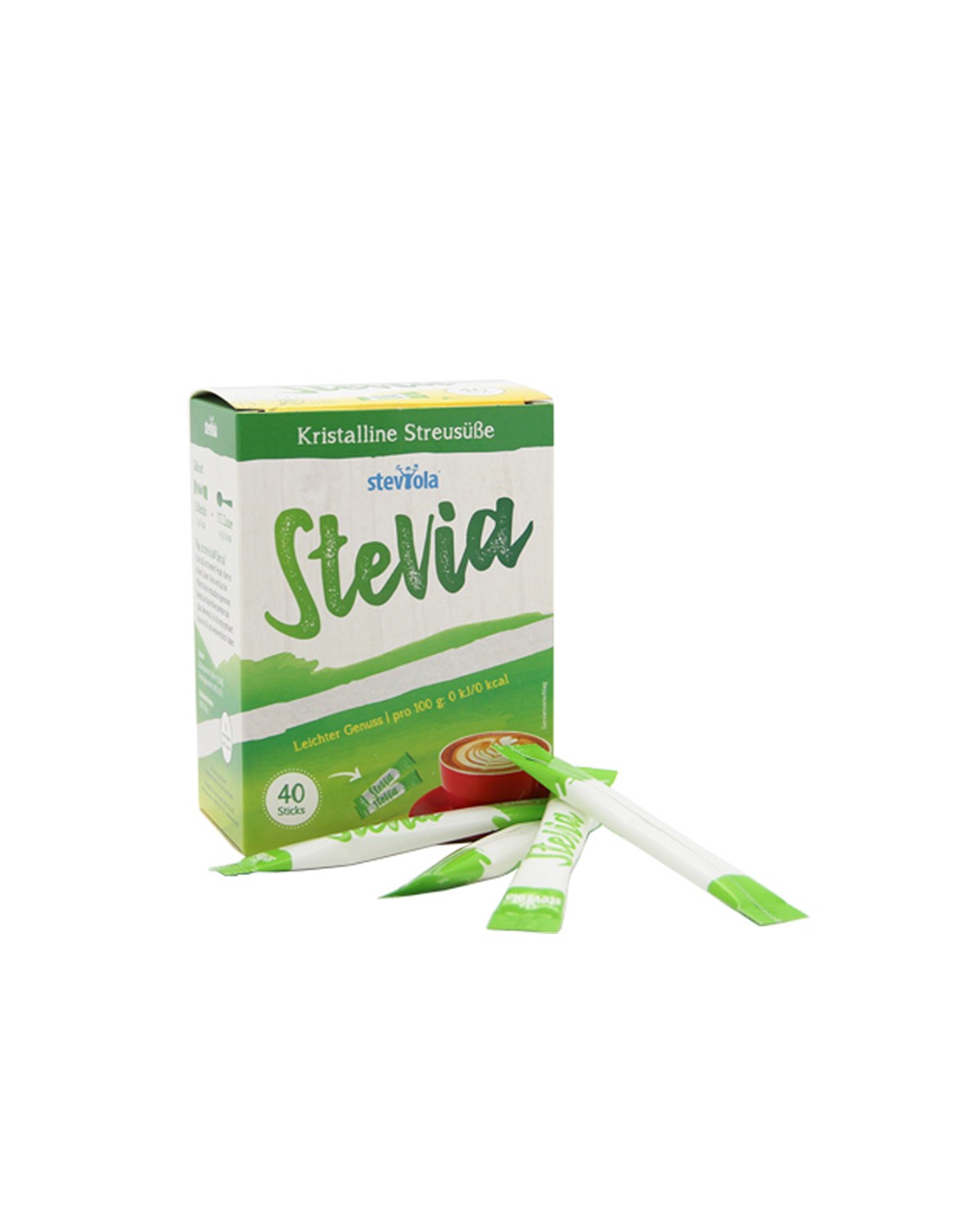 Stevia - Steviola, 40 db egyenként csomagolt tasak