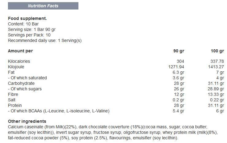 Super Mass Gainer rúd - 10 x 90 gramm