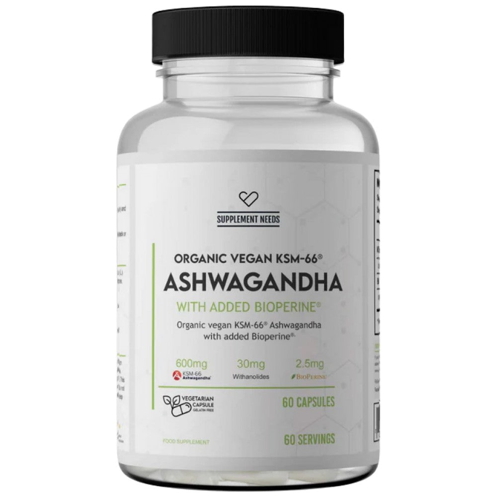 Ashwagandha KSM-66 600 mg - 60 capsules - Nutra Best Europe
