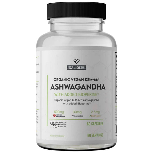 Ashwagandha KSM-66 600 mg - 60 capsules - Nutra Best Europe