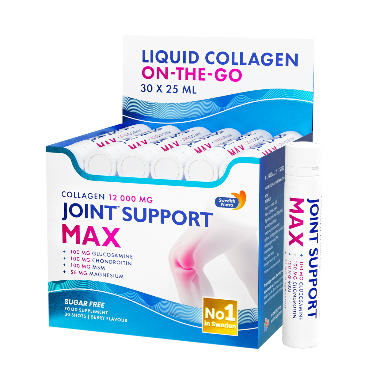 Liquid collagen for joints Joint Support MAX 12000 MG /30 vials x25 ml/ - Nutra Best Europe