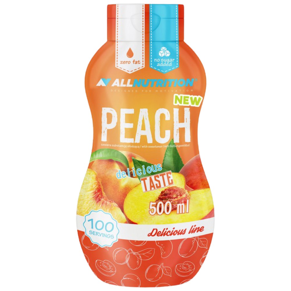 Nulla kalóriatartalmú szirup | Őszibarack 500 ml