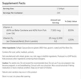 Ultra A & D-3 | Vitamin A 25,000 & Vitamin D 1000 IU - 100 Gel capsules - Nutra Best Europe