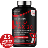 TESTOMAX™ 2.0 /210 kapszula, 105 nap/ Ashwagandha KSM 66®-tal és CoQ10-zel & Maca gyökér <tc>Nutravita</tc>