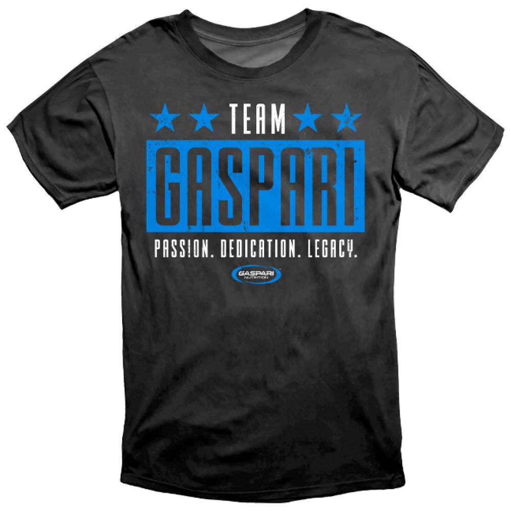 T-Shirt / Team Gaspari / Passion. Dedication. Legacy. - Nutra Best Europe