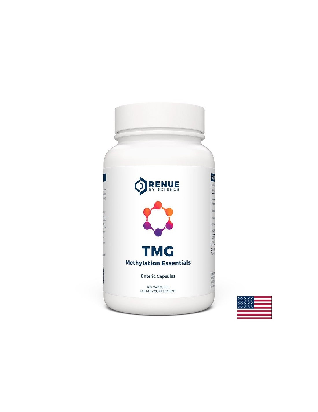 Öregedésgátló, DNS-védelem - TMG - trimetil-glicin, cink, B6-vitamin & B12-vitamin, folsav, 120 kapszula 4 hónapos szedésre