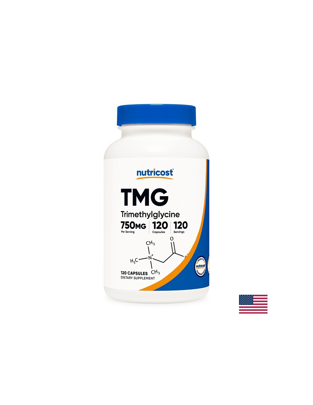 Normalizálja a homocisztein szintet - TMG Betaine-anhidrid (trimetilglicin), 750 mg x 120 kapszula <tc>Nutricost</tc>