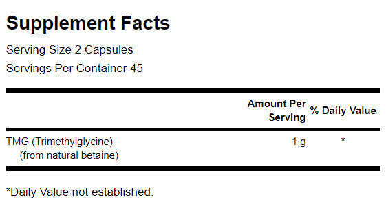 TMG Trimetil-glicin 500 mg - 90 kapszula