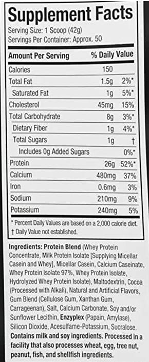 Platinum 8-Hour Protein | Phase-8 - 2090 grams - Nutra Best Europe