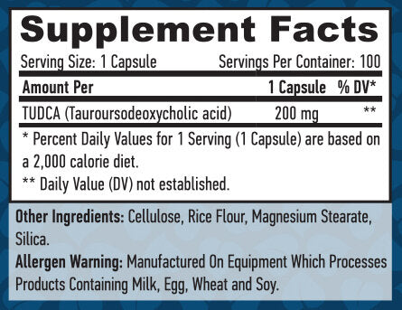 TUDCA 200 mg/100 Vcaps