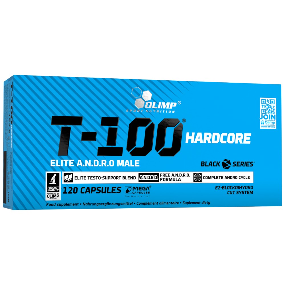 T-100 Hardcore Elite ANDRO Male - 120 capsules - Nutra Best Europe