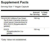 Teavigo Green Tea Extract 90% EGCG 30 capsules - Nutra Best Europe