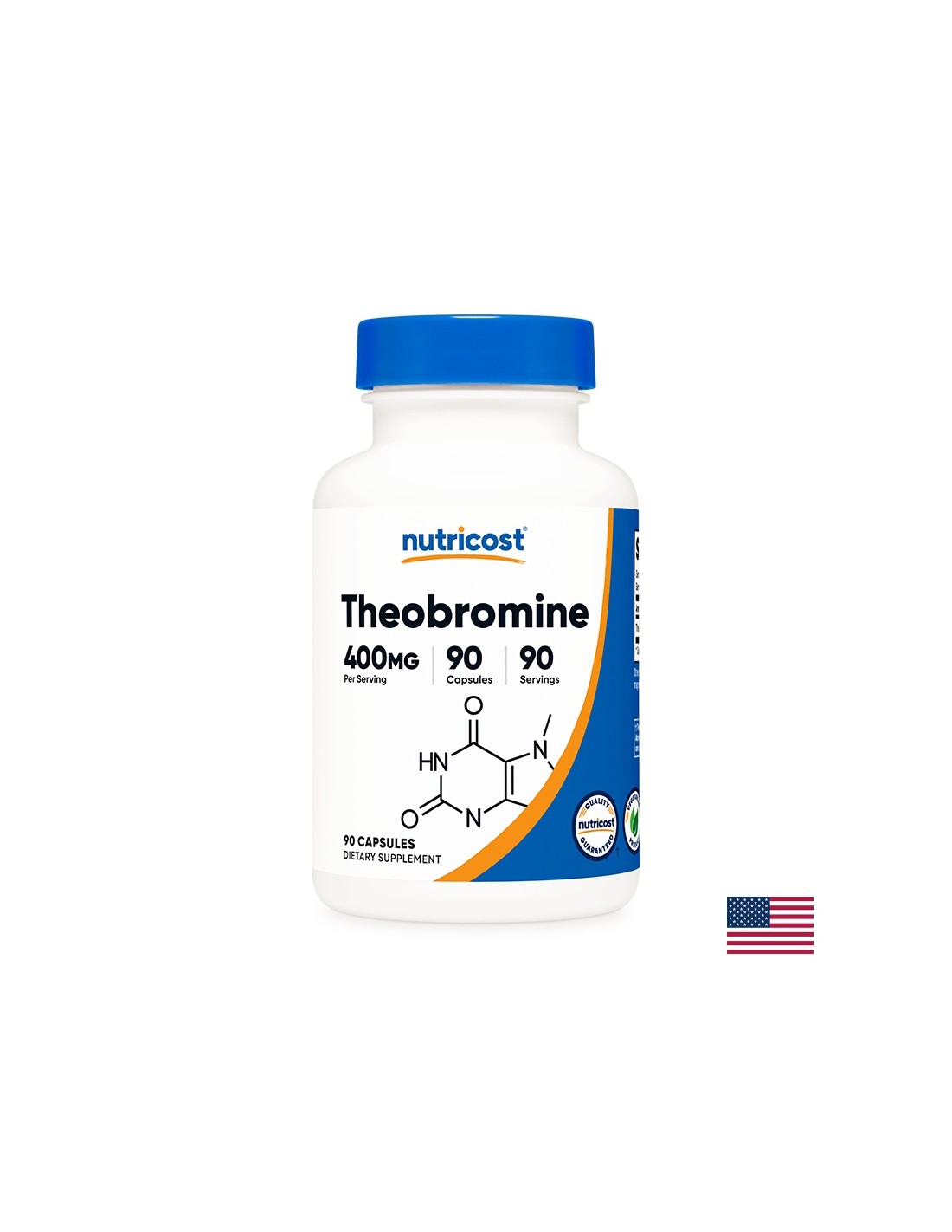 Szív- és érrendszeri, valamint légzőrendszeri - Teobromin, 400 mg x 90 kapszula <tc>Nutricost</tc>