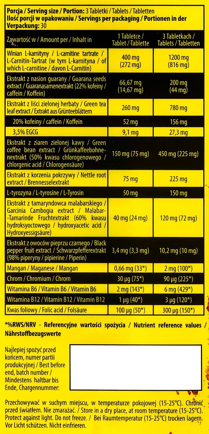 Thermite/Thermogenic Fat Destroyer - 90 tabletta