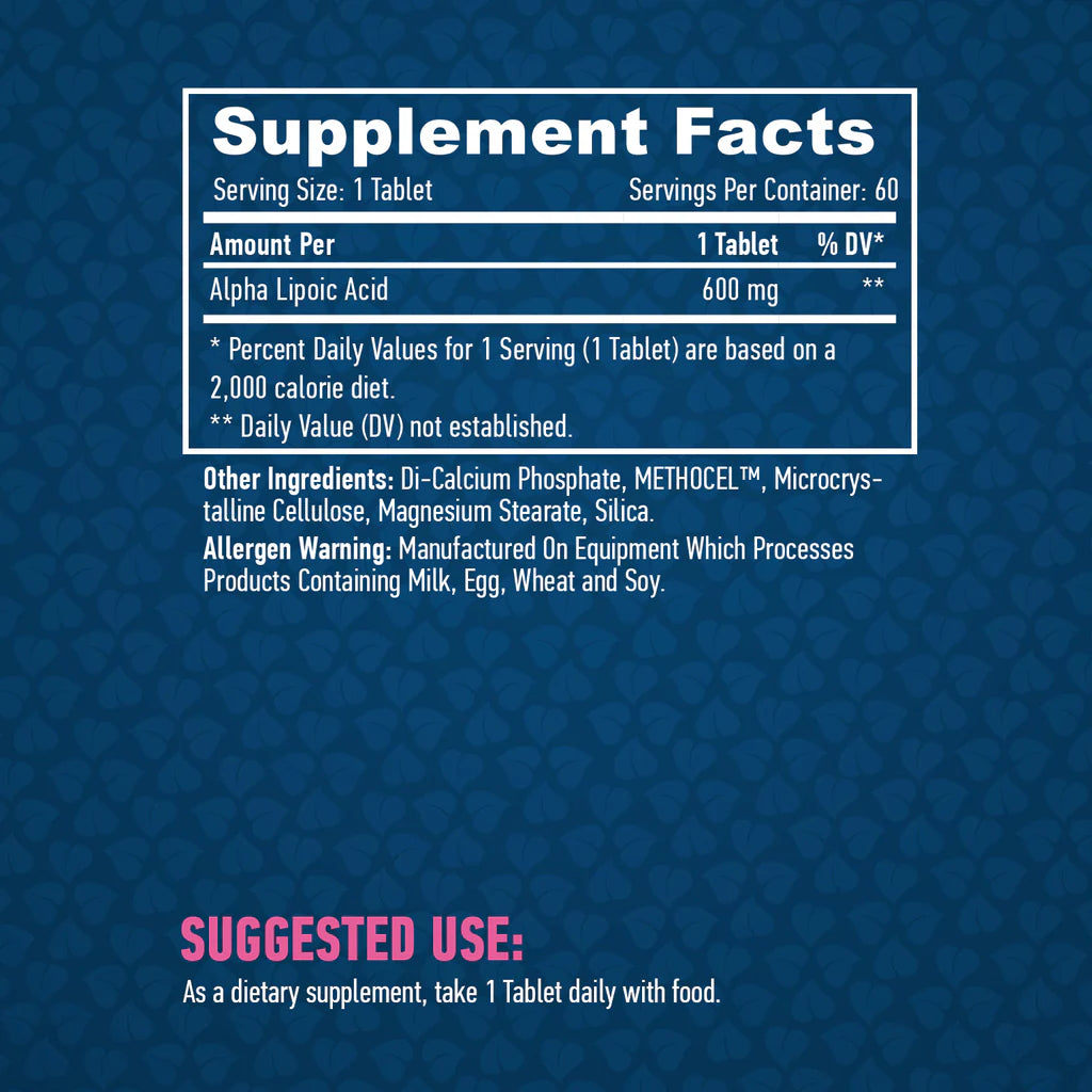 Időben felszabaduló alfa-liponsav 600 mg./60 lap.