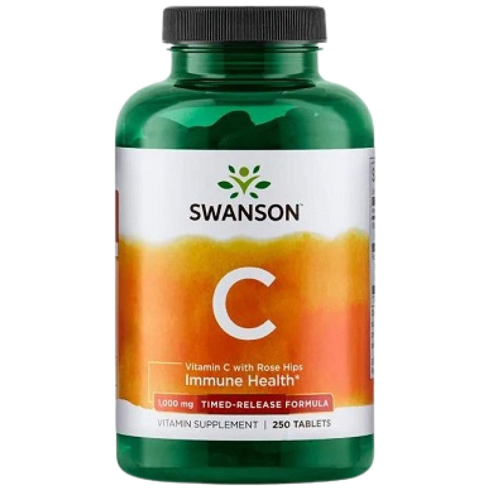 Időzített felszabadulású C-vitamin 1000 mg | Csipkebogyóval 250 üveggel