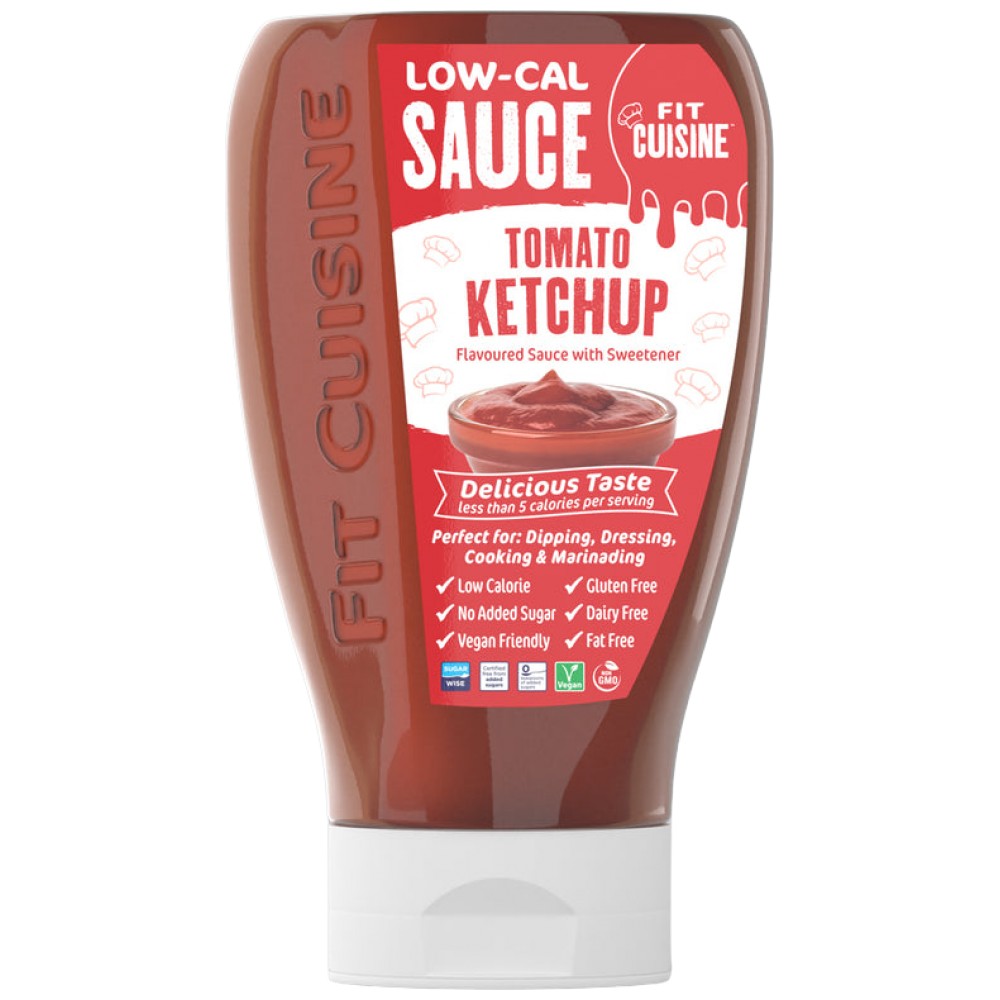Fit Cuisine Low-Cal Sauce | Tomato Ketchup - 425 ml - Nutra Best Europe