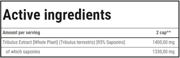 Tribulon Black - Tribulus Terrestris 95% | Ultimate Men's Formula - 120 kapszula