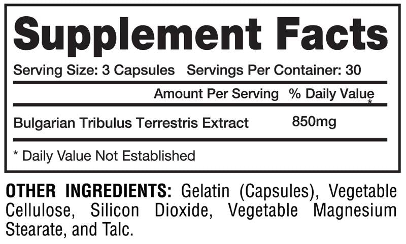 Bulgarian Tribulus 90% - 90 capsules - Nutra Best Europe