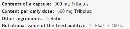 Tribulus Terrestris kivonat 300 mg - 60 kapszula