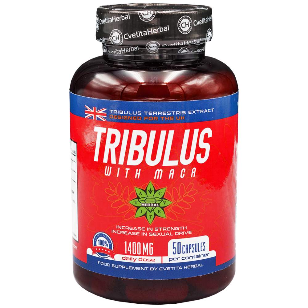 Tribulus With Maca 1400 mg - 50 kapszula