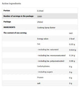 Cooking Spray - Butter Oil - 200 ml - Nutra Best Europe