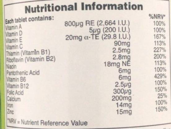 Vegan Multivitamin & Mineral - 60 Tablets - Nutra Best Europe