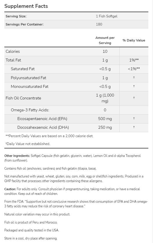 Ultra Omega 3 | Halzselatin lágyzselé - 180 lágyzselé