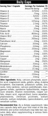 Daily Caps 75 capsules - Nutra Best Europe
