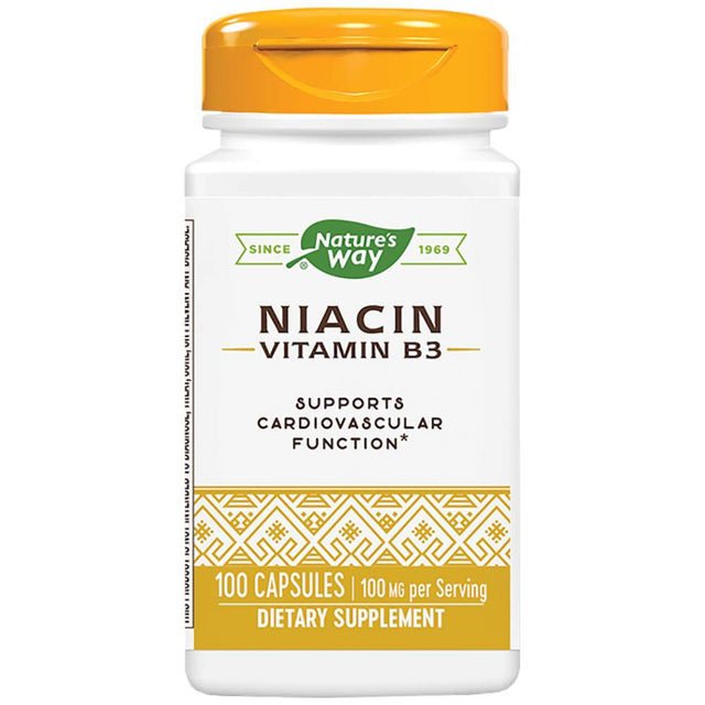Niacin 100 mg - 100 capsules - Nutra Best Europe
